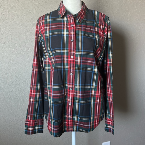 J. Crew | Perfect Shirt in Stewart Plaid (EUC) - Picture 1 of 5